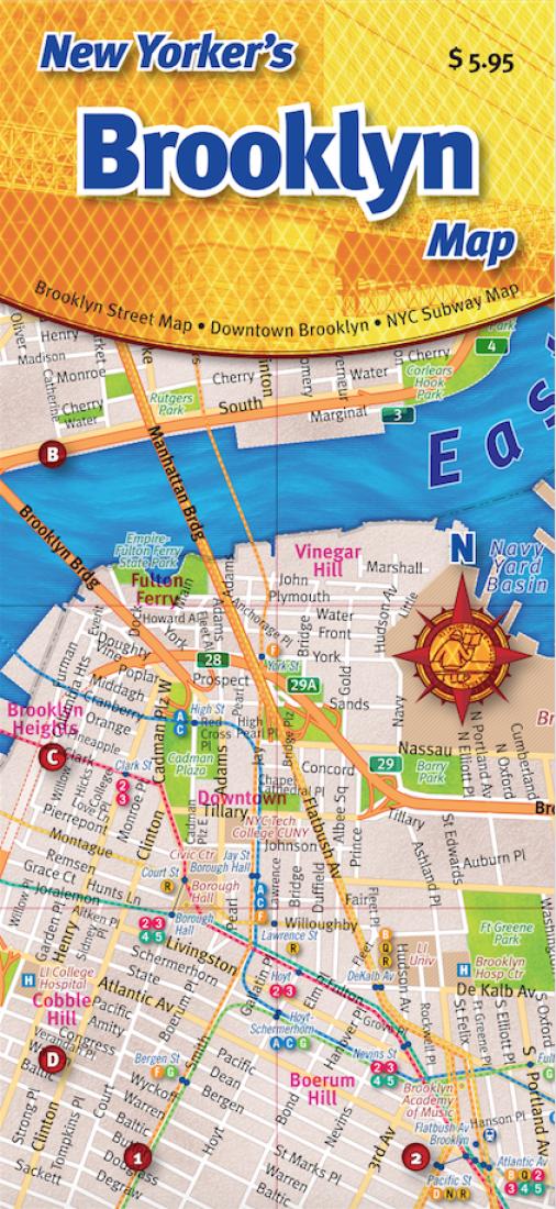 Cover of New Yorker's Brooklyn Map by Opus Publishing