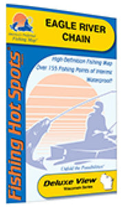 Eagle River Chain (Vilas Co) Fishing Map by Fishing Hot Spots