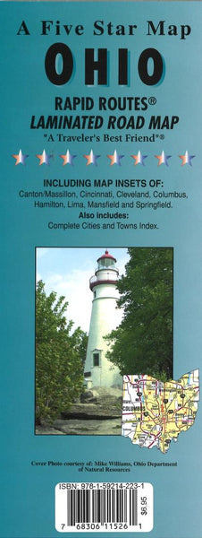 Cover of Ohio Rapid Routes by Five Star Maps, Inc.