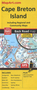 Cape Breton Island Road Map by MapArt