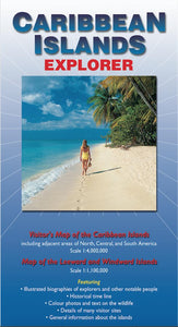 Caribbean Islands Explorer Map by Ocean Explorer Maps