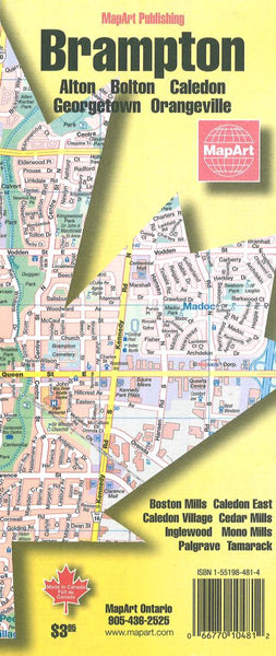 Cover of Brampton and Area Map 