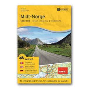 Middle Norway (Midt-Norge) Road Map by Nordeca