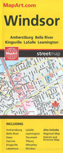 Windsor Ontario Street Map by Canadian Cartographics Corporation