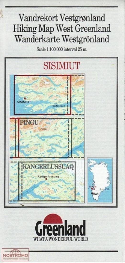 Cover of Sisimiut Hiking Map by Greenland Tourism