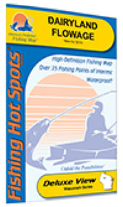 Dairyland Flowage Fishing Map by Fishing Hot Spots
