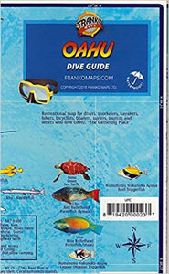 Oahu, Hawaii, Diving-Hiking-Biking Tourist Map by Frankos Maps Ltd.