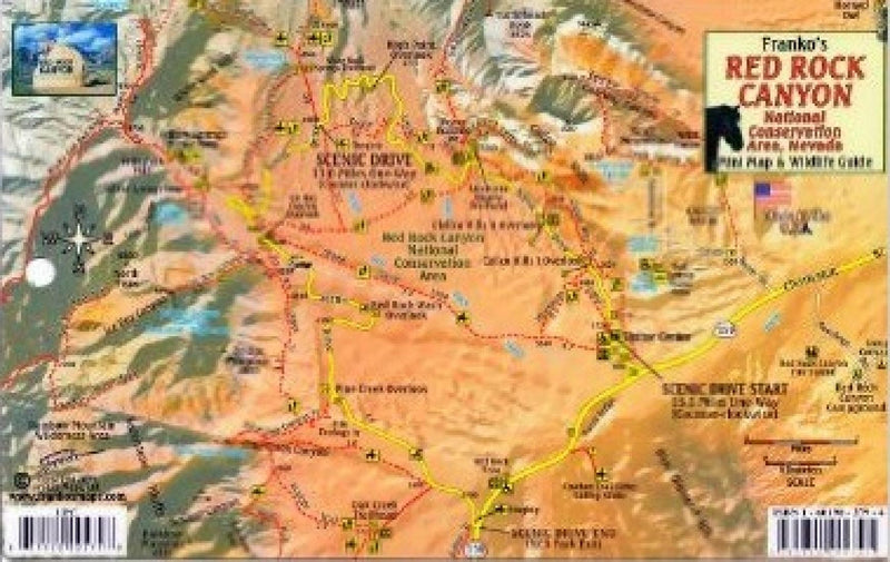 Cover of Franko's Map of Red Rock Canyon, Red Rock Canyon Wildlife