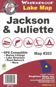 Jackson/Juliette Lake Map by Kingfisher Maps, Inc.