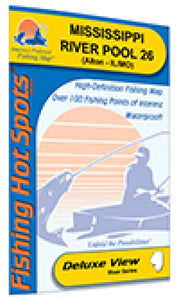 Mississippi River-Pool 26 (Alton - IL/MO) Fishing Map by Fishing Hot Spots