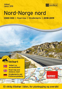 Northern Norway (Nord-Norge nord) Road Map by Nordeca