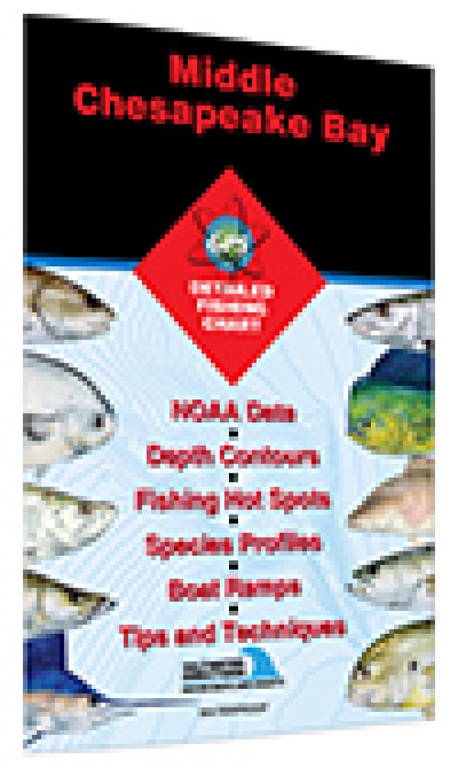 Cover of Middle Chesapeake Bay Fishing Map by Fishing Hot Spots