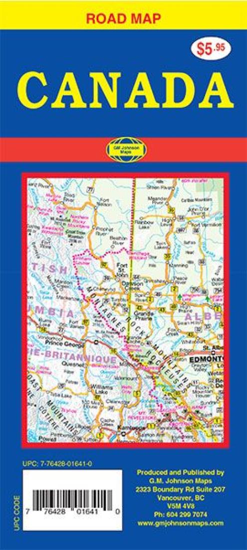 Cover of Canada, Road Map by GM Johnson
