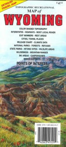 Wyoming, Topographic Recreational Map by GTR Mapping