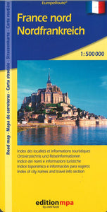 Northern France Road Map by Edition MPA by Orell Fussli