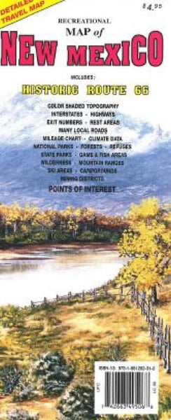 Cover of New Mexico, Topographic Recreational Map by GTR Mapping