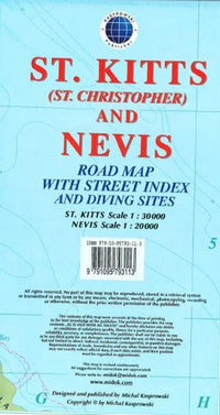 Cover of St Kitts and Nevis, Caribbean, Road Map