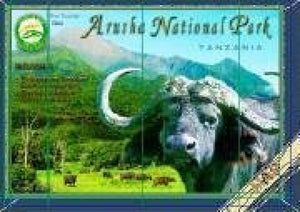 Map of Arusha National Park by Veronica Roodt