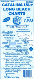 Catalina Island & Long Beach (Dana Point to Santa Monica Bay) Fishing Map by Fish-n-Map Company