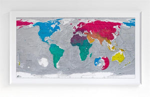 Colour Map - Version 3 World Map by Future Mapping Company