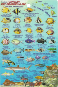 Hawaiian Islands, Reef Fish ID Mini Card by Frankos Maps Ltd.