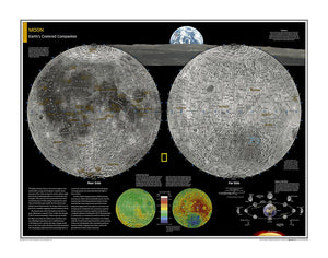 Moon Map from National Geographic Atlas of the World 10th Edition