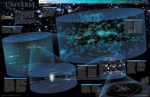 Cover of The Universe Wall Map by National Geographic Maps