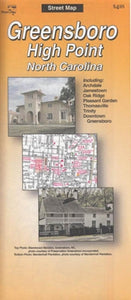 Greensboro and High Point, North Carolina by The Seeger Map Company Inc.