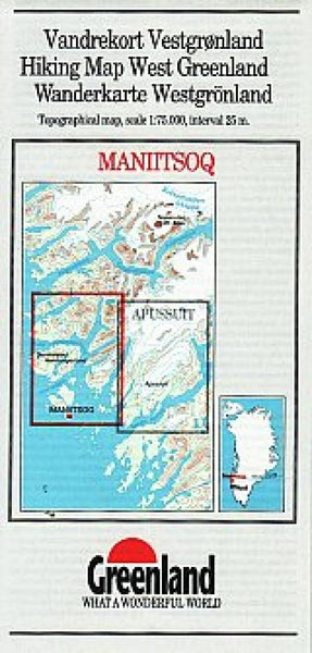 Cover of Maniitsoq Hiking Map by Greenland Tourism