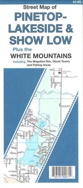 Cover of Street Map of Pinetop-Lakeside and Show Low, Arizona plus the White Mountains by North Star Mapping