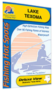 Lake Texoma Fishing Map by Fishing Hot Spots