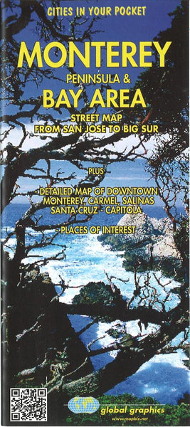 Monterey Peninsula & Bay Area : street map from San Jose to Big Sur