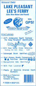 Lake Pleasant/Lee's Ferry Fishing Map by Fish-n-Map Company