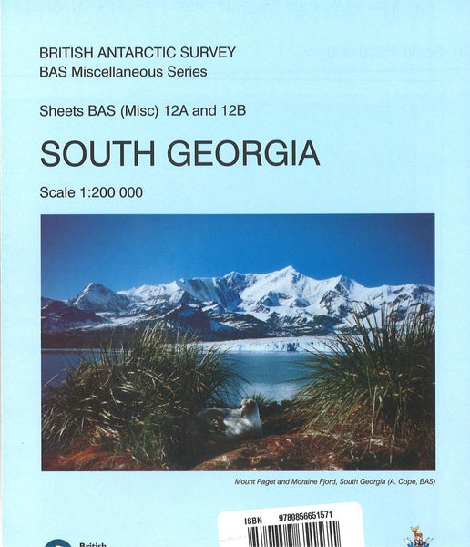 Cover of South Georgia (12A and 12B) by British Antarctic Survey