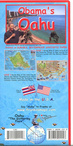 Obama's Oahu Guide Map by Frankos Maps Ltd.