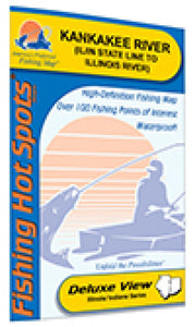 Kankakee River (IL/IN Line to Illinois River) Fishing Map by Fishing Hot Spots