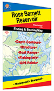 Ross Barnett Reservoir Fishing Map by Fishing Hot Spots