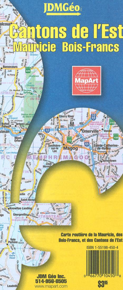 Cover of Canton de l'Est, Mauricie, Bois-Francs Road Map 