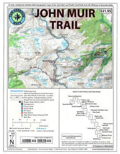 John Muir Trail Map Pack by Tom Harrison Maps