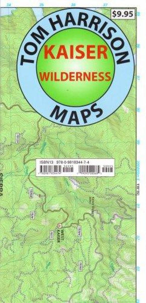 Cover of folded Map of Kaiser Wilderness by Tom Harrison Maps