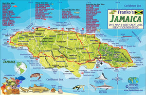 Franko's Jamaica Dive Reef Creatures Map & Identification Guide by Frankos Maps Ltd.