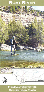 Ruby River Headwaters to the Beaverhead River Fishing Map by Wilderness Adventures Press