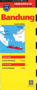 Bandung, Indonesia Travel Map by Periplus Editions