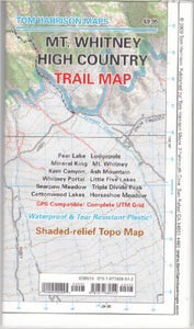 Mount Whitney High Country Trail Map by Tom Harrison Maps