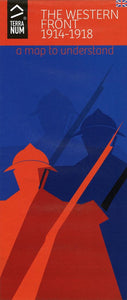 Map of the Western Front in WWI, 1914-1918 by Terranum Editions