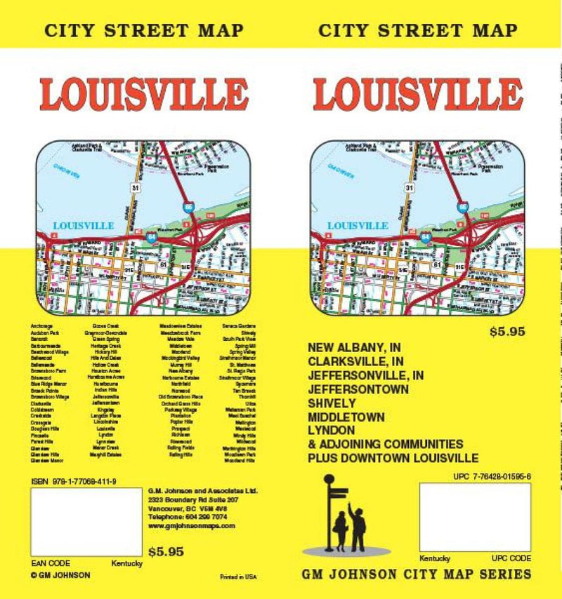 Cover of Louisville, Kentucky and New Albany, Indiana by GM Johnson