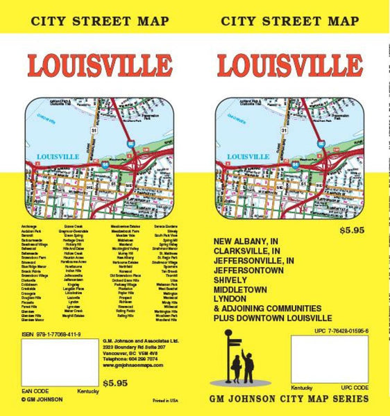 Cover of Louisville, Kentucky and New Albany, Indiana by GM Johnson