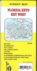 Florida Keys and Key West, Florida Street Map by GM Johnson