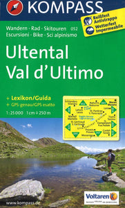 Ultental/Val d'Ultimo Hiking Map By Kompass