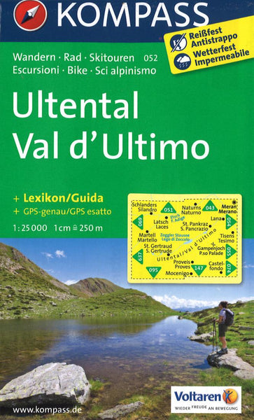 Cover of Ultental/Val d'Ultimo Hiking Map By Kompass